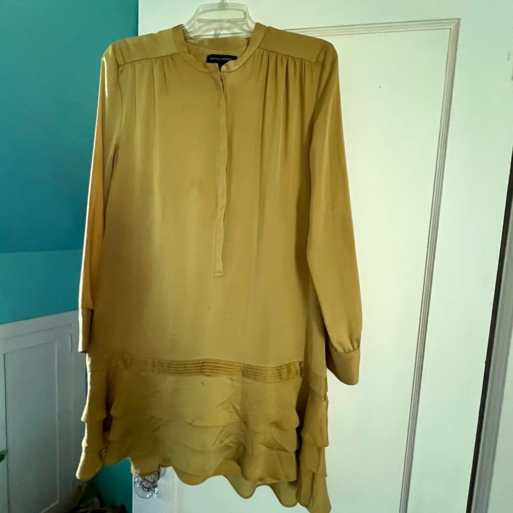 Banana Republic Yellow/Gold Tunic Dress size 10,